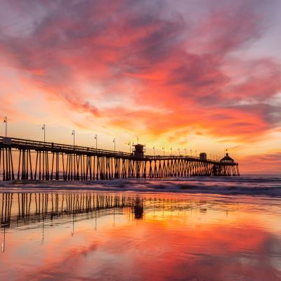Imperial Beach Pier at sunset